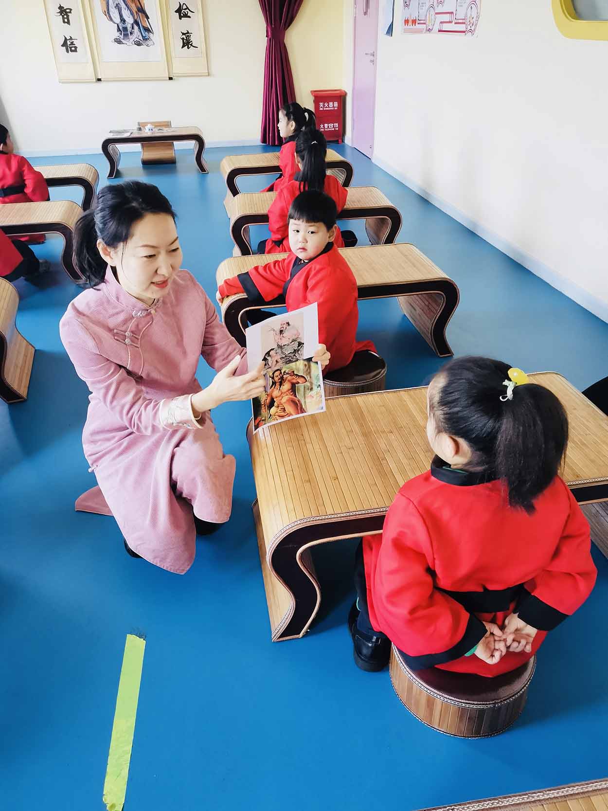 少儿茶文化走进济南蓝天领航幼儿园