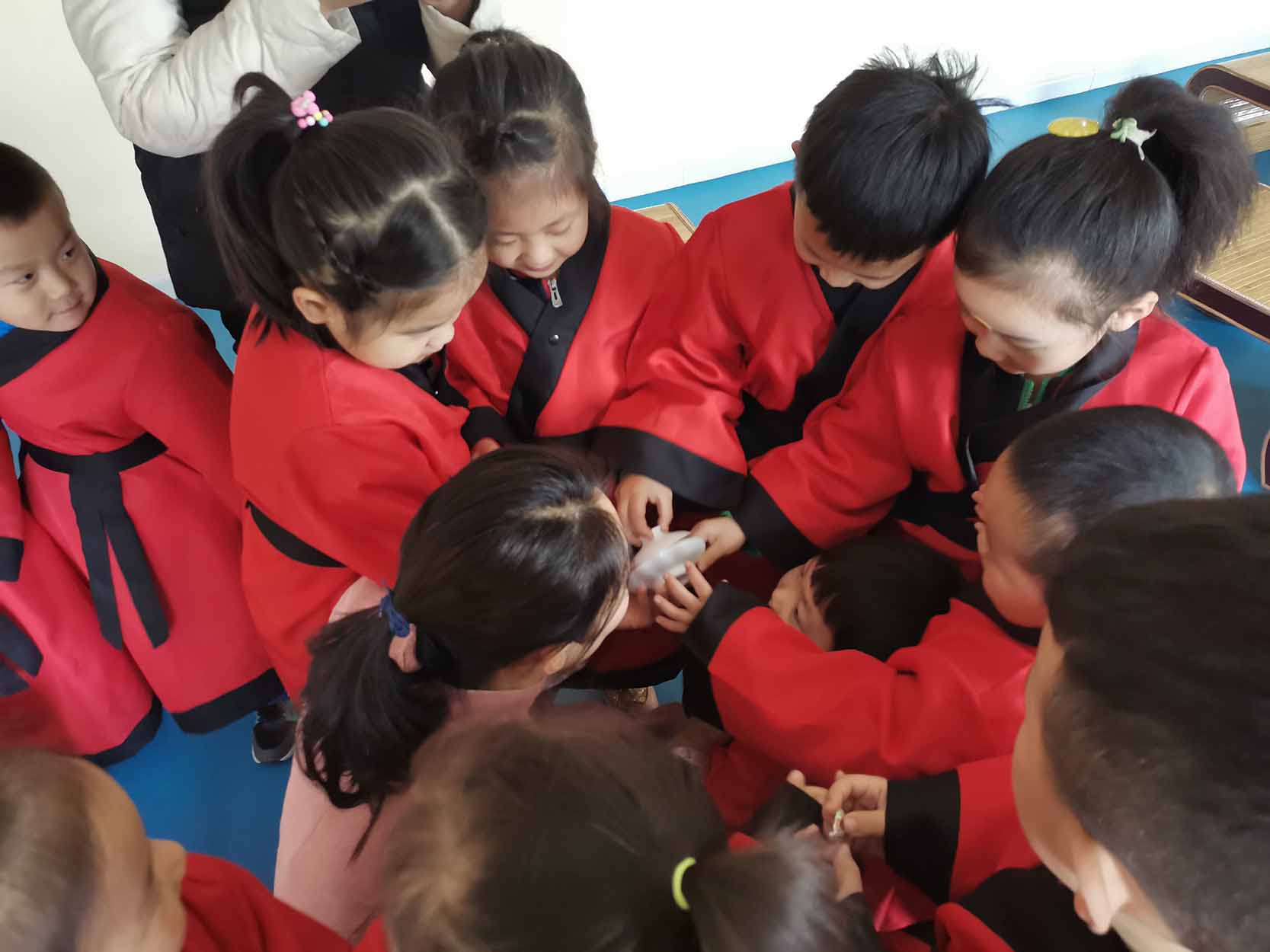 少儿茶文化走进济南蓝天领航幼儿园